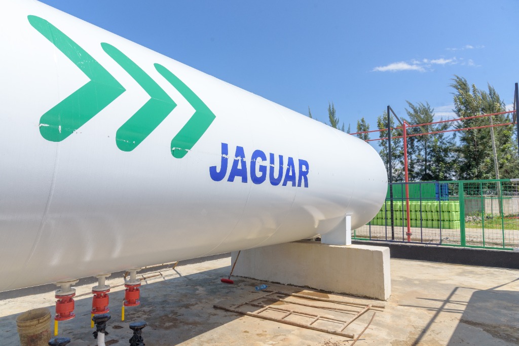 Jaguar Petroleum commercial bulk LPG bullet storage tank facility
